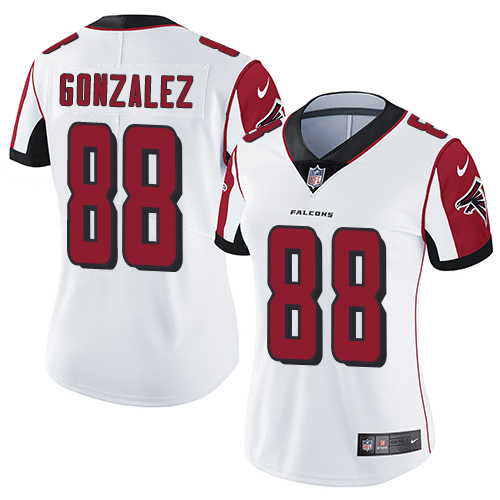 Nike Falcons #88 Tony Gonzalez White Women's Stitched NFL Vapor Untouchable Limited Jersey